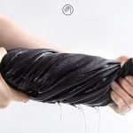 Men's Knit Cargo Pants - White Oversized Straight-Leg Trousers - Image 3